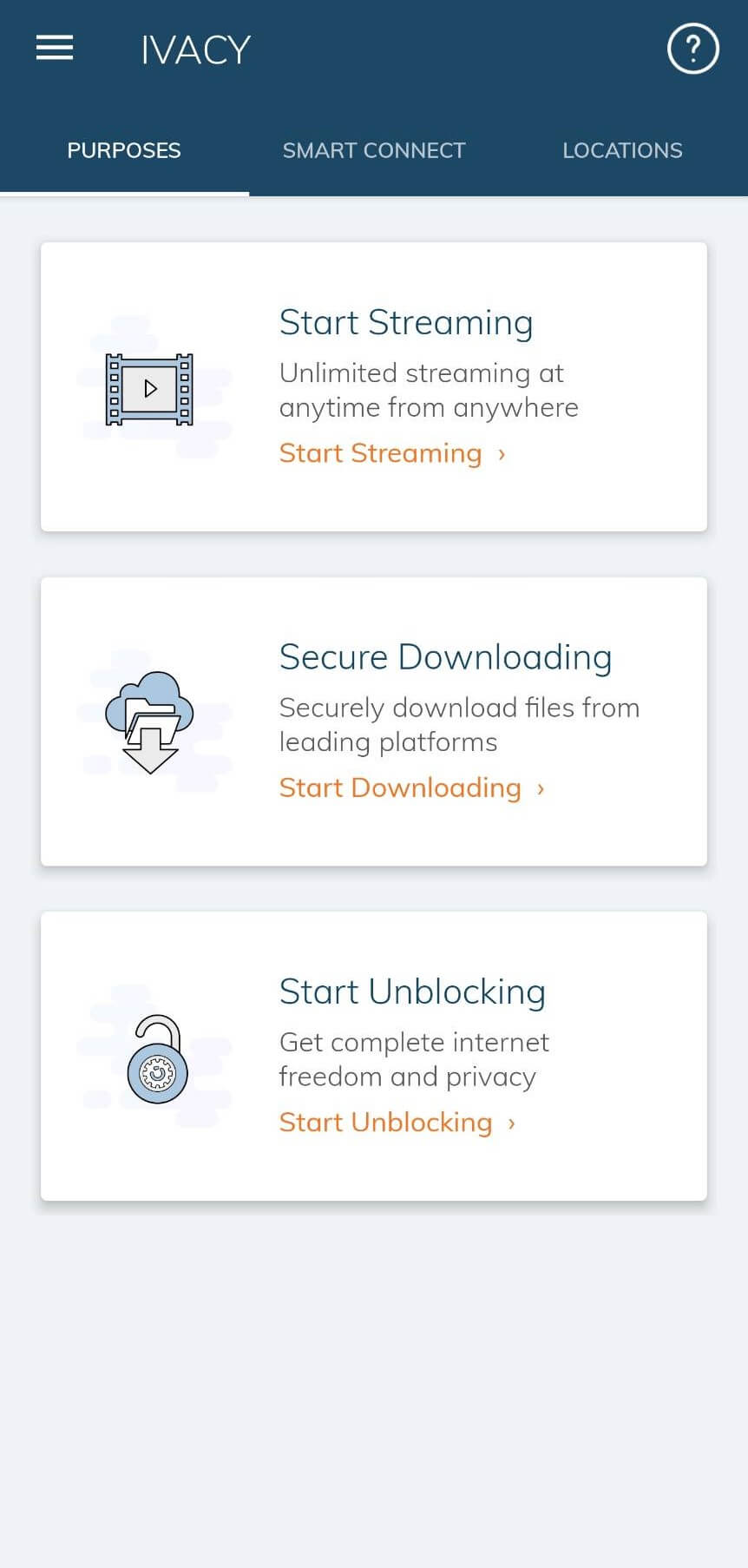 Ivacy VPN 手機版功能