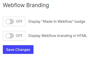 Webflow Branding