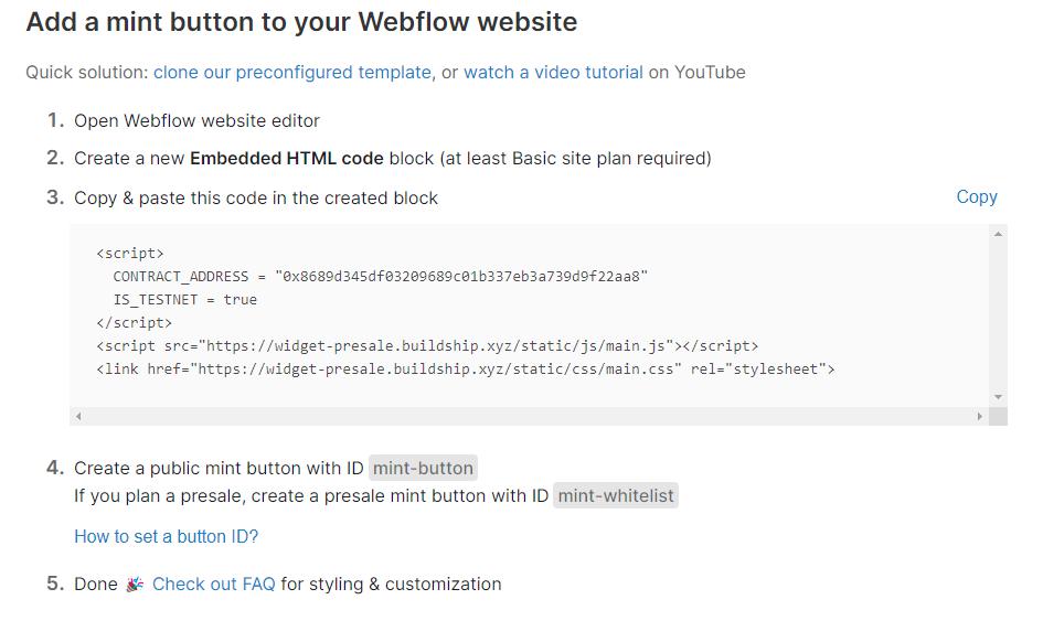 Webflow 與 buildxyz連接