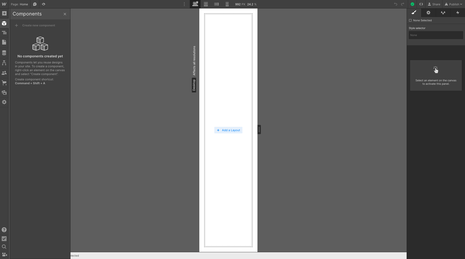 Webflow 空白頁面 Components Webflow 空白頁面 Components
