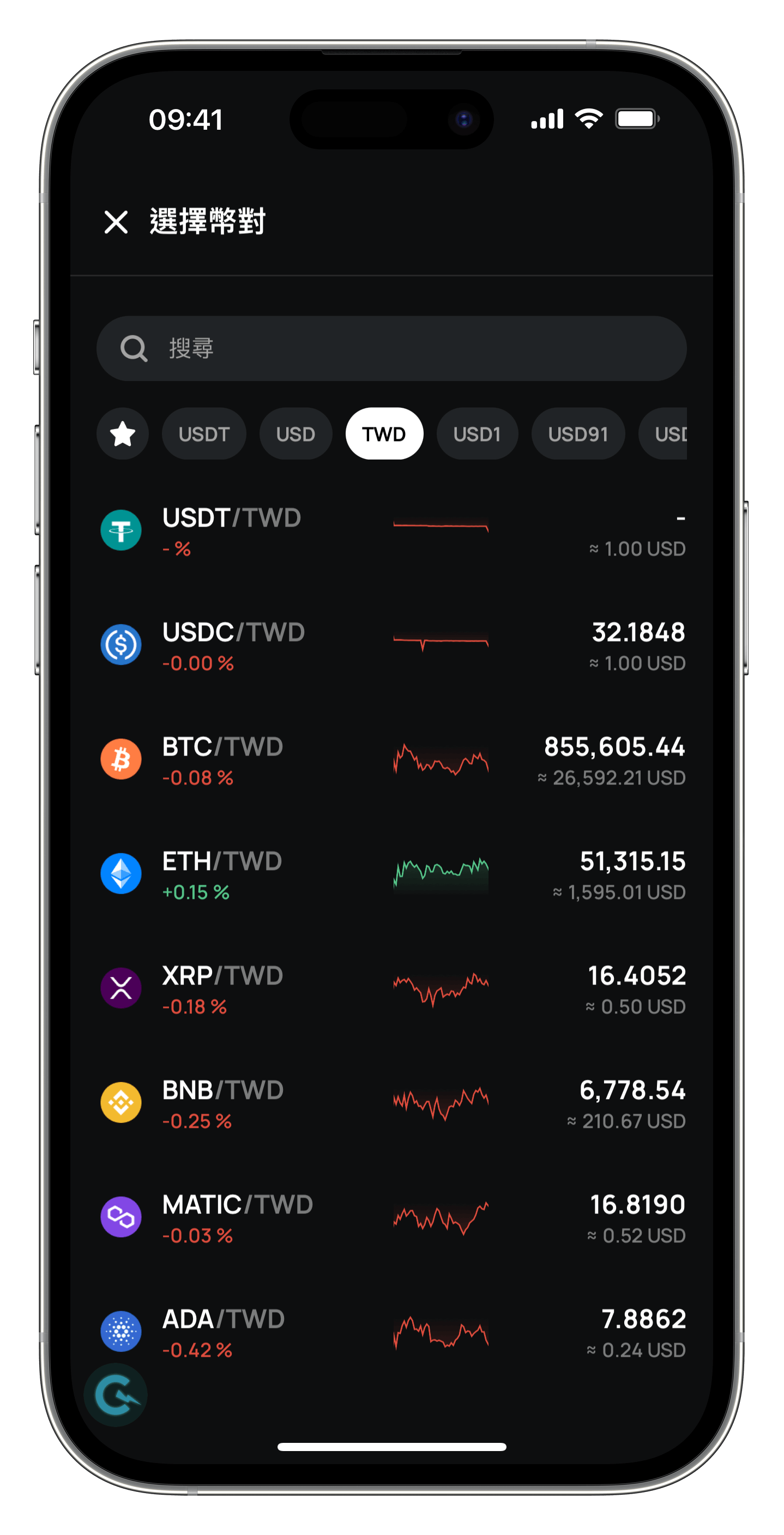 XREX 選擇交易對 XREX 選擇交易對